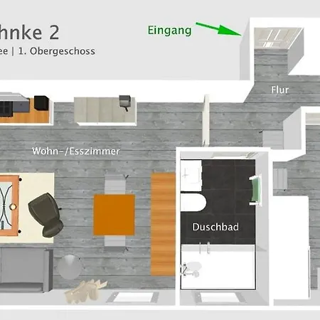 Koehnke 2, Harzhahnenklee, 1-4 Pers 아파트 고슬라르